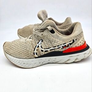 Nike Shoe Women's 9 React Infinity Run Flyknit 3 Leopard DZ5215-001 Sneakers